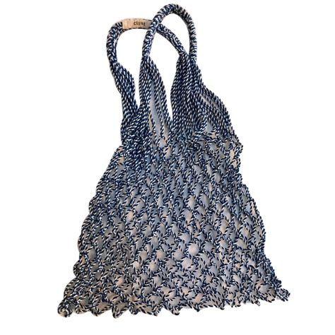 celine blue net bag|celine handbags blue.